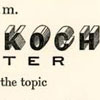 Announcement of a lecture given by Peter Koch on the topic of typographic design for letterpress printing at the National Arts Club (printed by Barbara Henry).